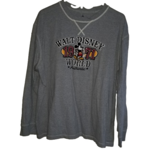 Walt Disney World Long Sleeve Grey TShirt Size XXL